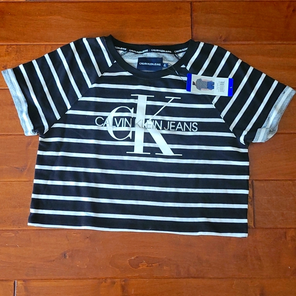 3 for $25 NWT Calvin Klein Striped Shirt
